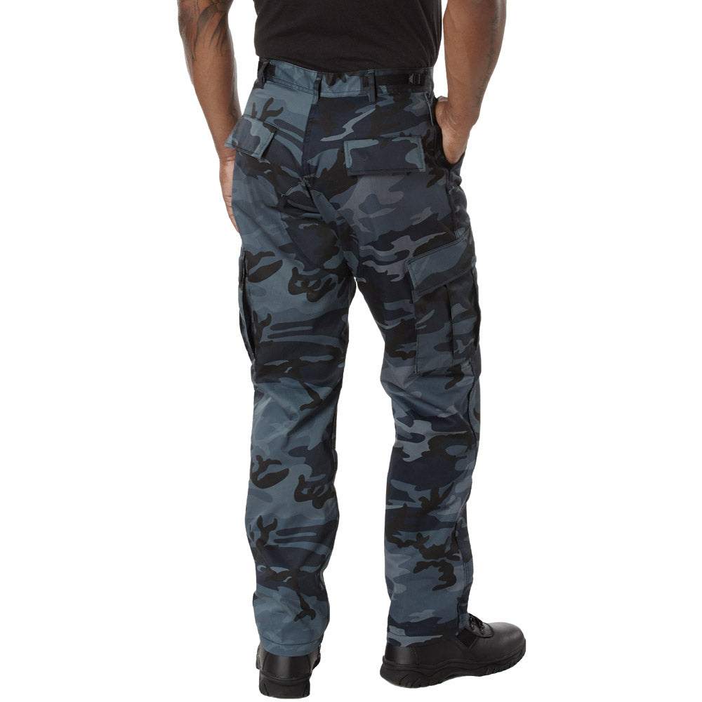 Midnight Blue Camouflage Twill BDU Pants