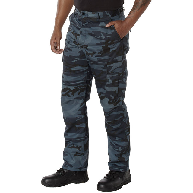 Midnight Blue Camo Twill BDU Pants