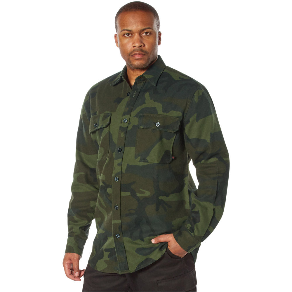 Rothco Midnight Camouflage Flannel Shirt