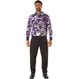 Purple Camo Pullover Hoodie