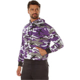 Purple Camo Pullover Hoodie