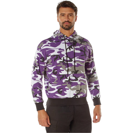 Purple Camo Pullover Hoodie