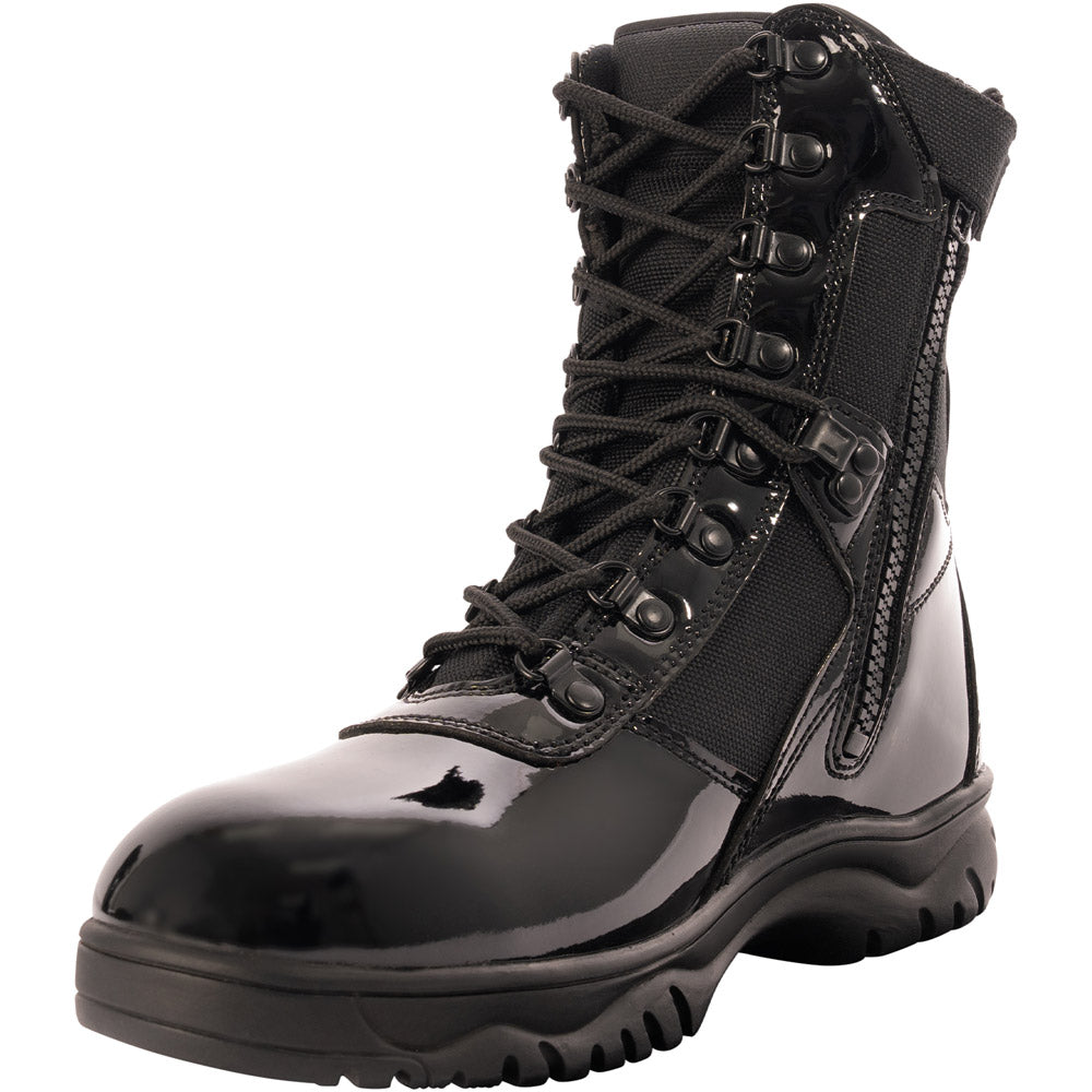 Rothco High-Gloss 8-inch Side Zip Tactical Boot