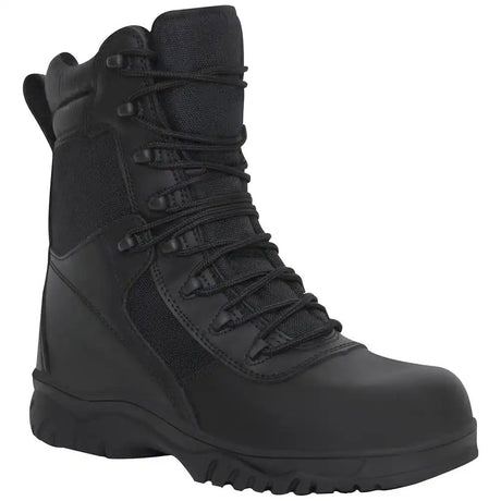 Forced Entry Black 8-Inch Zip Comp Toe Tactical Boot