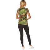 Women's Woodland Camo Longline V-Neck T-Shirt