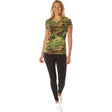 Women's Woodland Camo Longline V-Neck T-Shirt