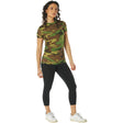 Women's Short Sleeve Woodland Camo Longline T-Shirt