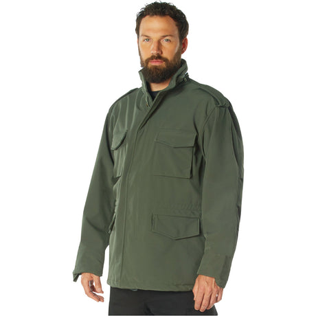 Olive Drab Soft Shell M-65 Military Field Jacket