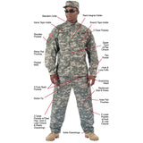 ACU Digital Camo Rip-Stop Military Uniform Coat