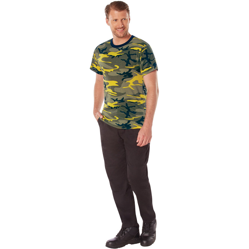 Stinger Yellow Camo Short Sleeve T-Shirt