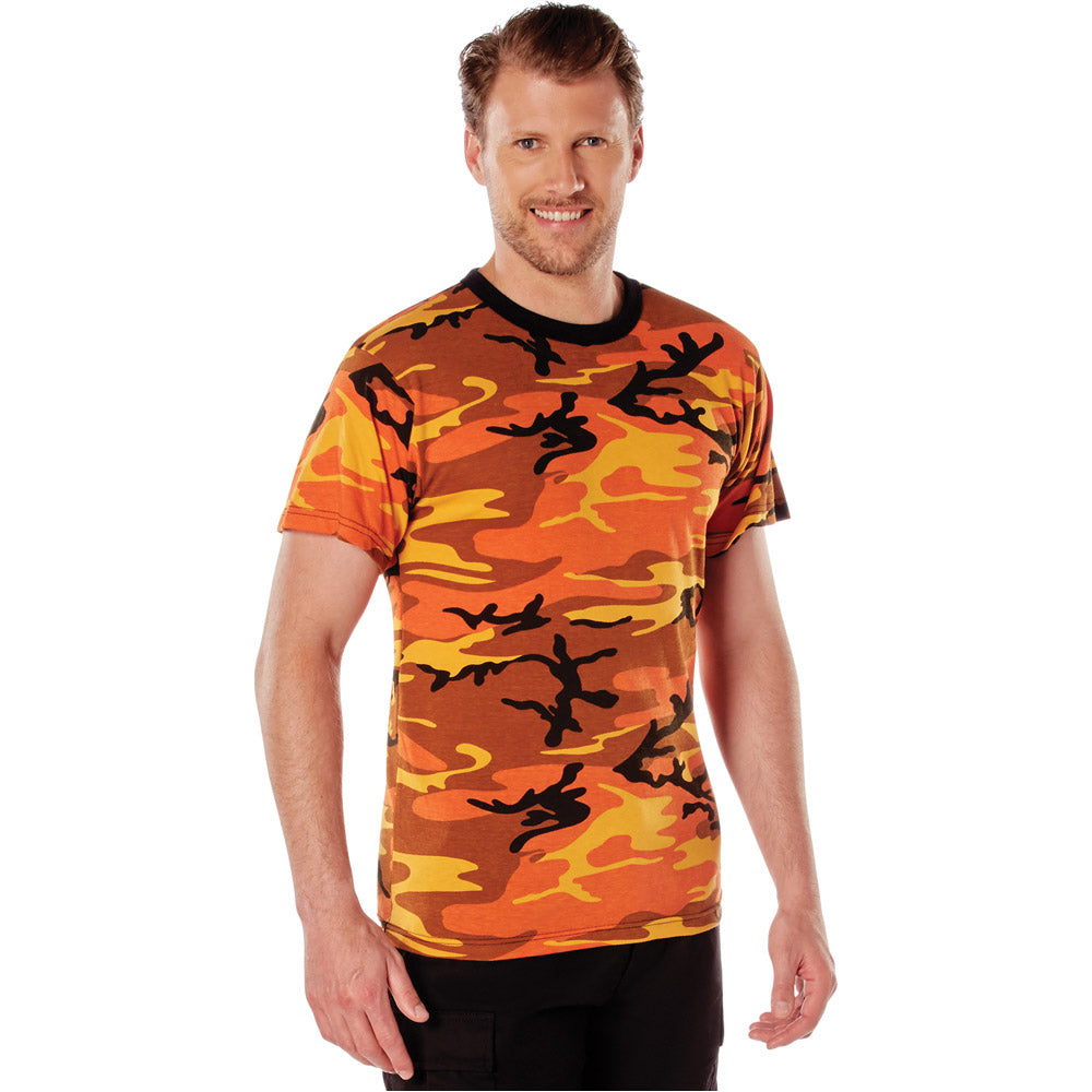 orange camo nike shirt