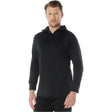 Military 1/4-Zip Black Heavyweight Thermal Shirt