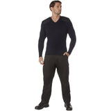 Navy Blue V-Neck Military Commando Sweater