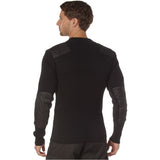 Black Crew Neck Military Commando Sweater