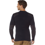 Navy Blue Crew Neck Acrylic Military Commando Sweater