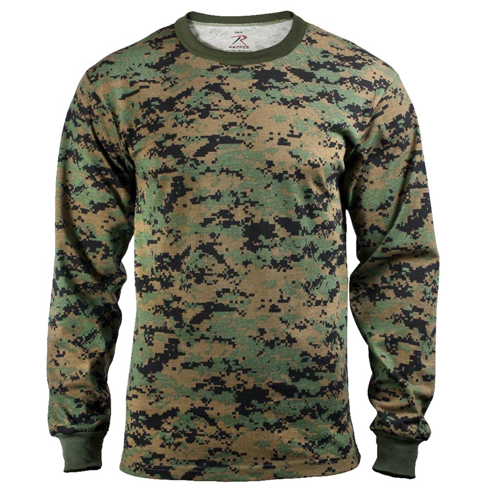 Long Sleeve Digital Camo T-Shirt