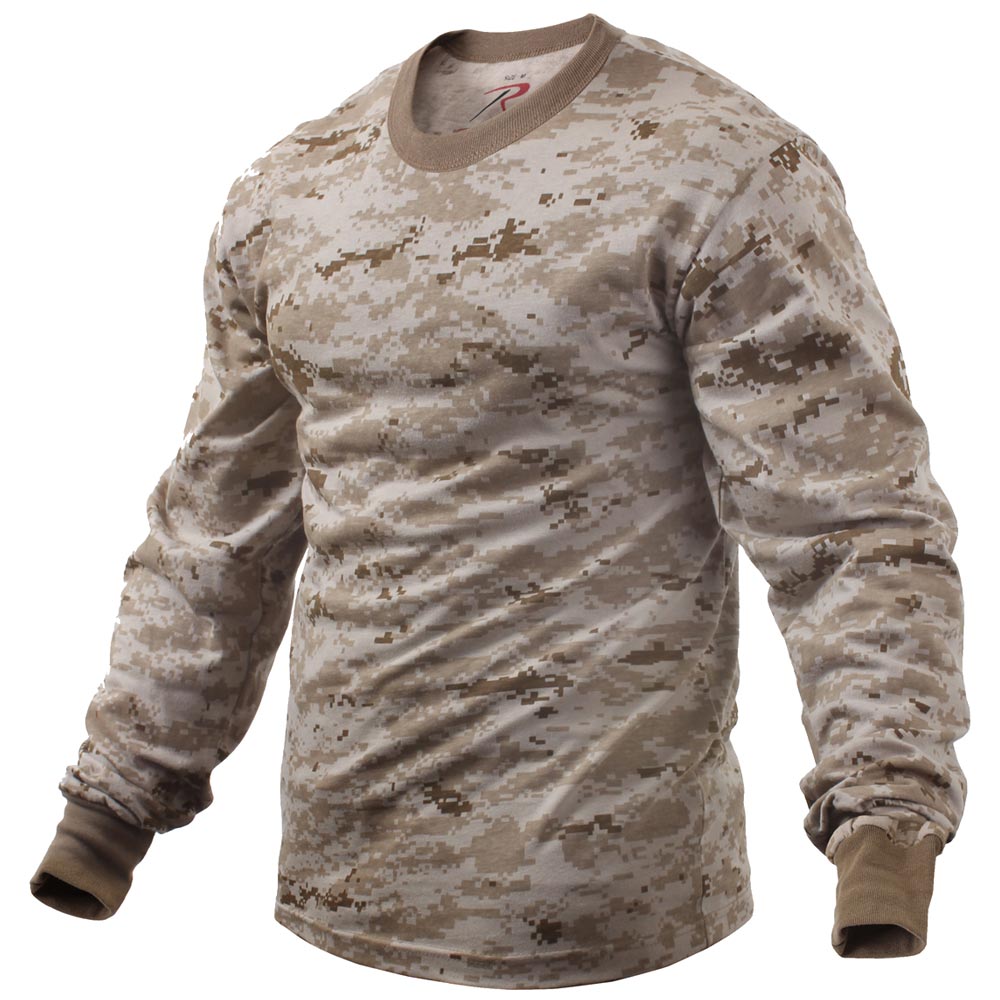 Long Sleeve Digital Camo T-Shirt