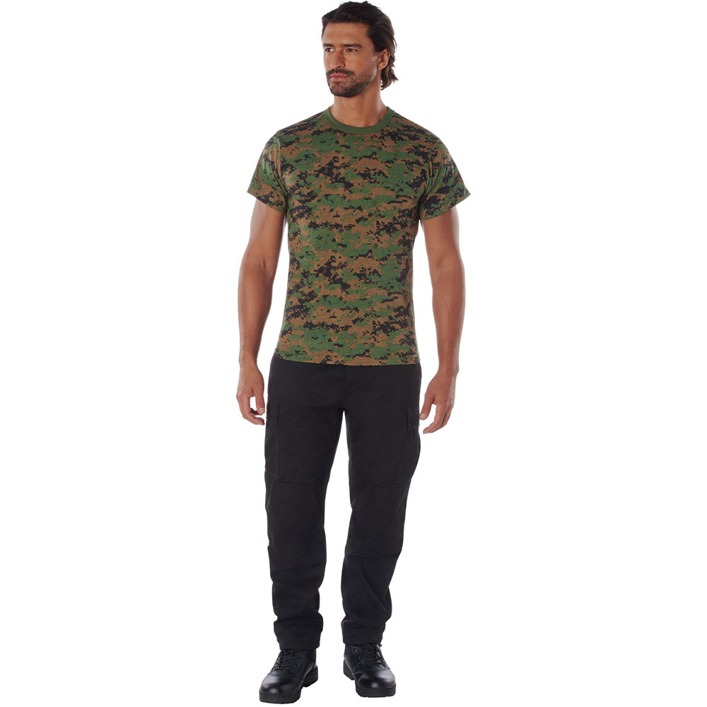 Woodland Digital Camo Short Sleeve T-Shirt