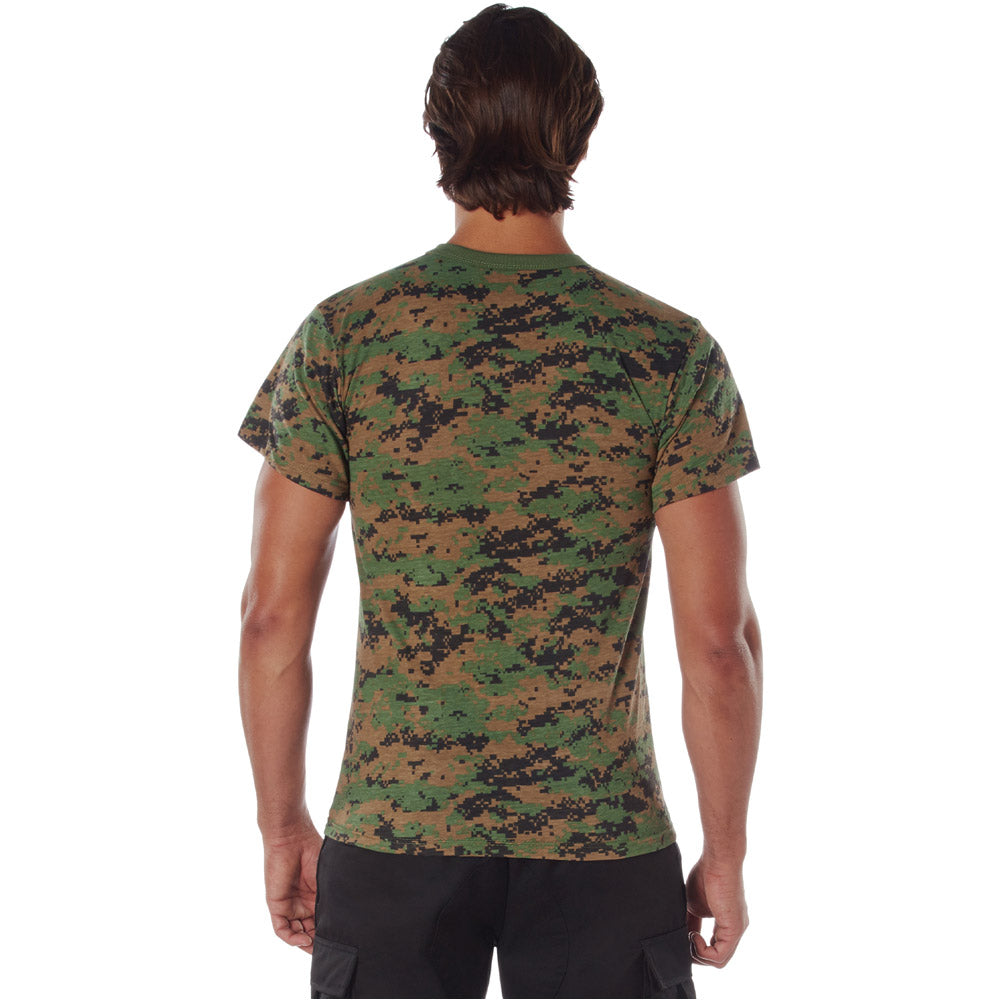 Woodland Digital Camo Short Sleeve T-Shirt