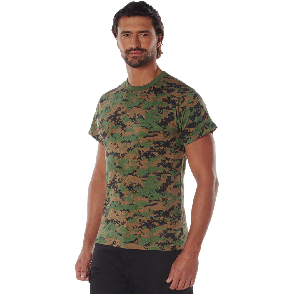 Woodland Digital Camo Short Sleeve T-Shirt