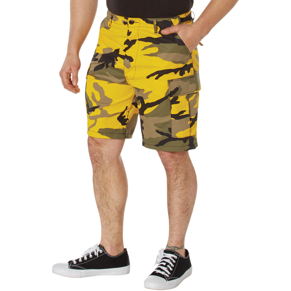 Men's Stinger Yellow Camouflage BDU Shorts