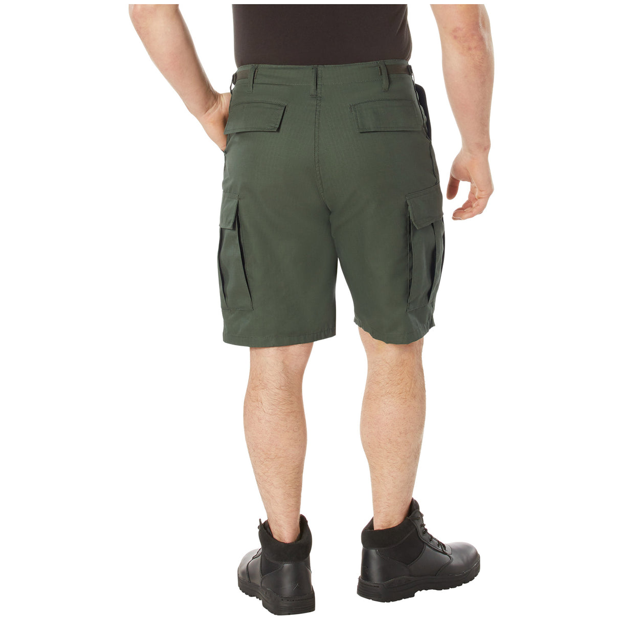 Olive Drab Military Style BDU Cargo Shorts