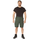 Olive Drab Military Style BDU Cargo Shorts