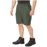 Olive Drab Military Style BDU Cargo Shorts