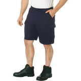 Navy Blue Military BDU Cargo Shorts