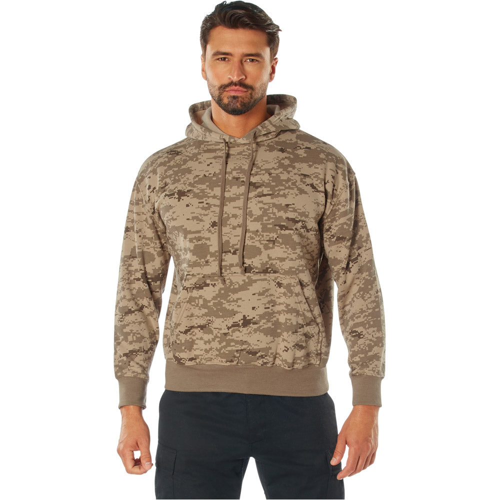 Desert Digital Camo Pullover Hooded Sweatshirt