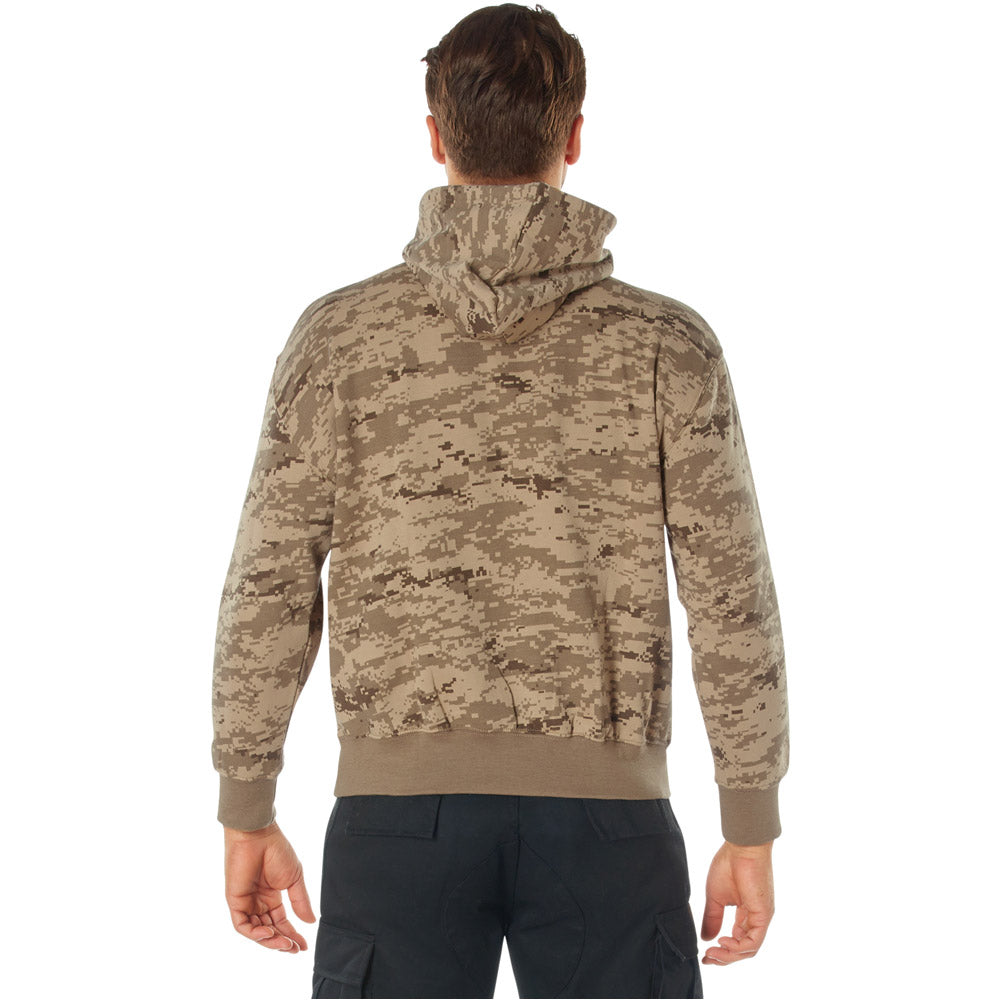 Desert Digital Camo Pullover Hooded Sweatshirt