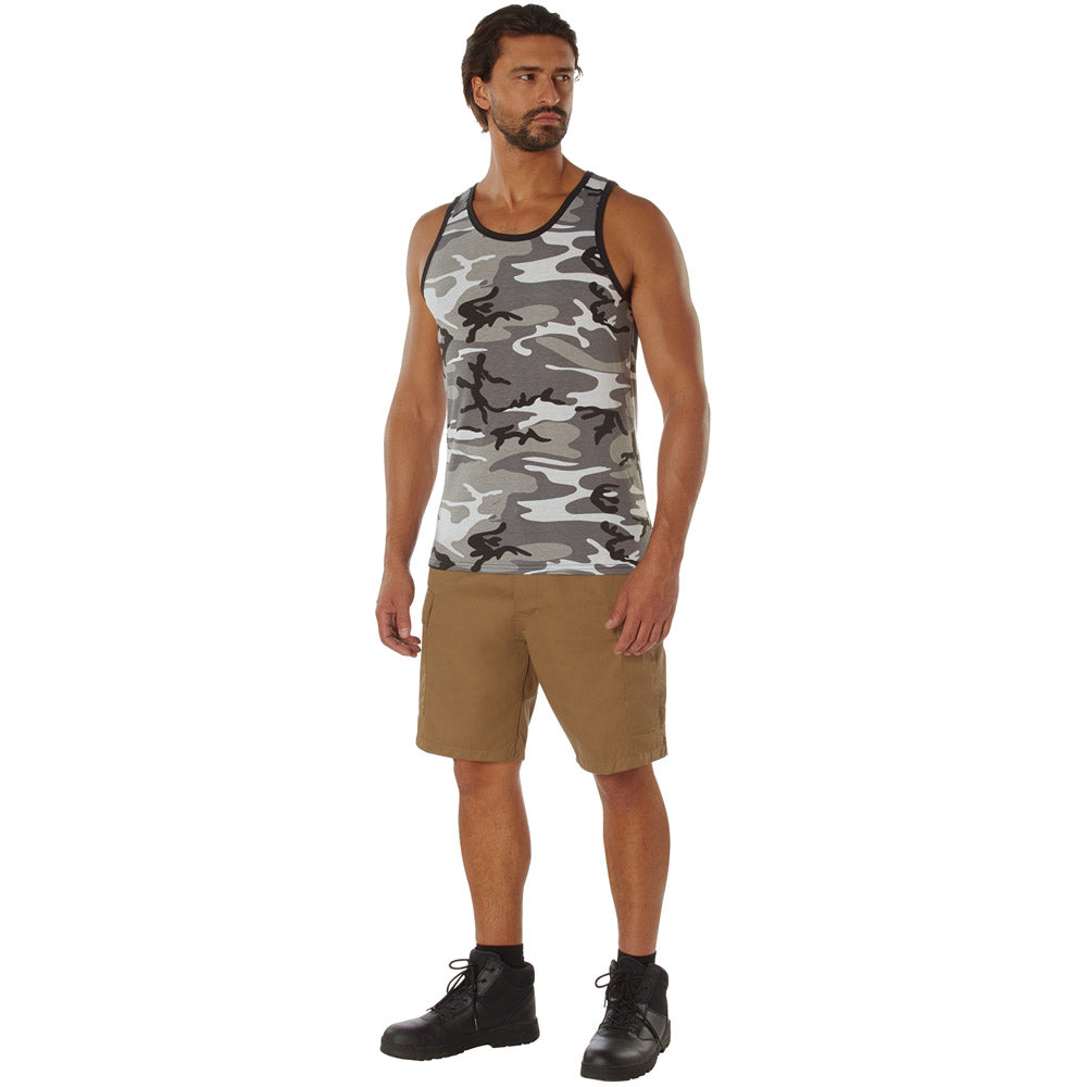 City Camouflage Military Tank Top