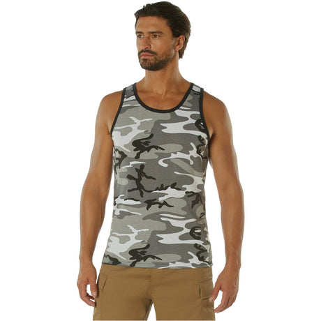 City Camouflage Military Tank Top