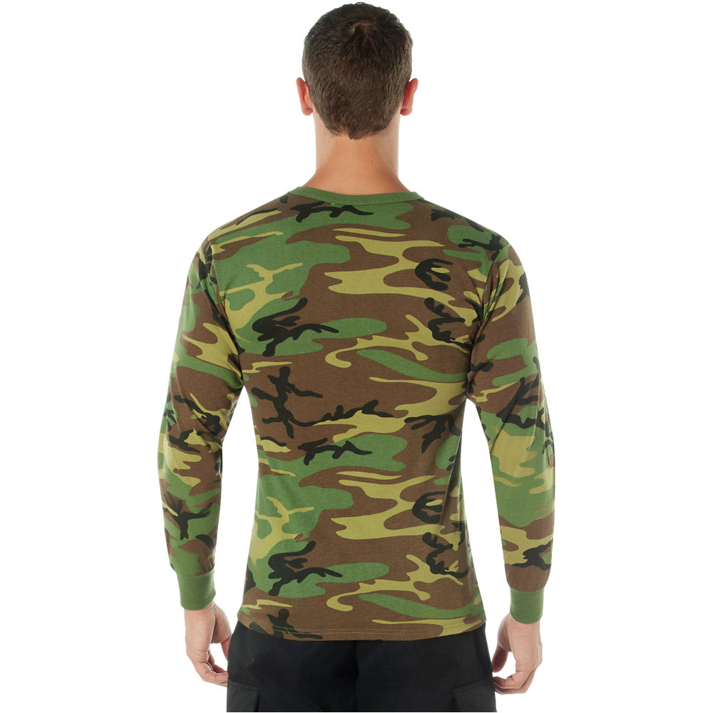 Woodland Camo Long Sleeve T-Shirt