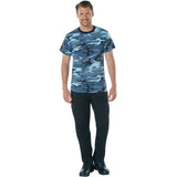 Sky Blue Camouflage Short Sleeve T-Shirt