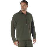 Olive Drab Level 2 Midweight Zip Top Military Thermal Shirt