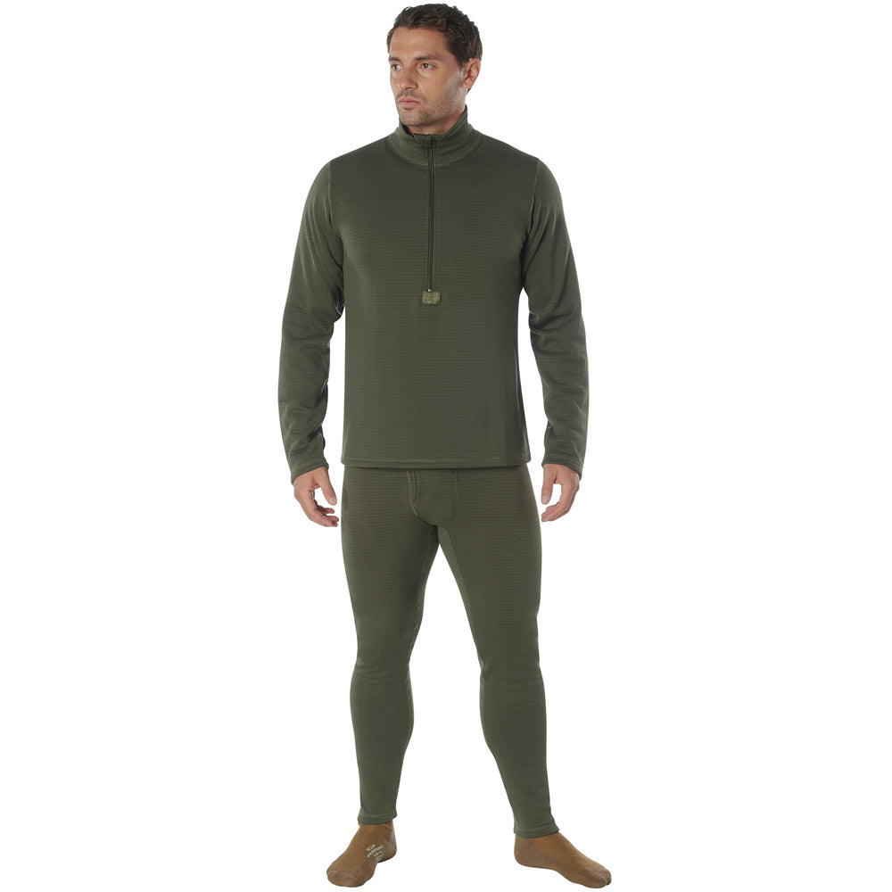 Olive Drab Level 2 Midweight Zip Top Military Thermal Pant