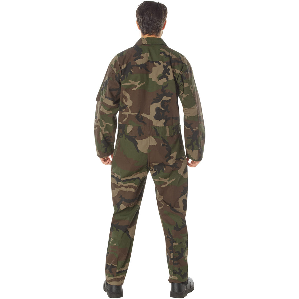 Woodland Camo Military Style Coveralls