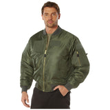 Men's MA-1 Flight Jacket with Removable Patches