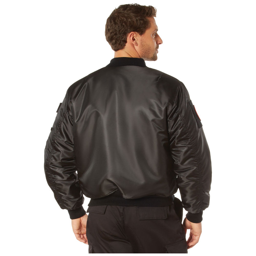 Men's MA-1 Flight Jacket with Removable Patches