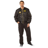 Men's MA-1 Flight Jacket with Removable Patches