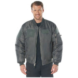 Men's MA-1 Flight Jacket with Removable Patches