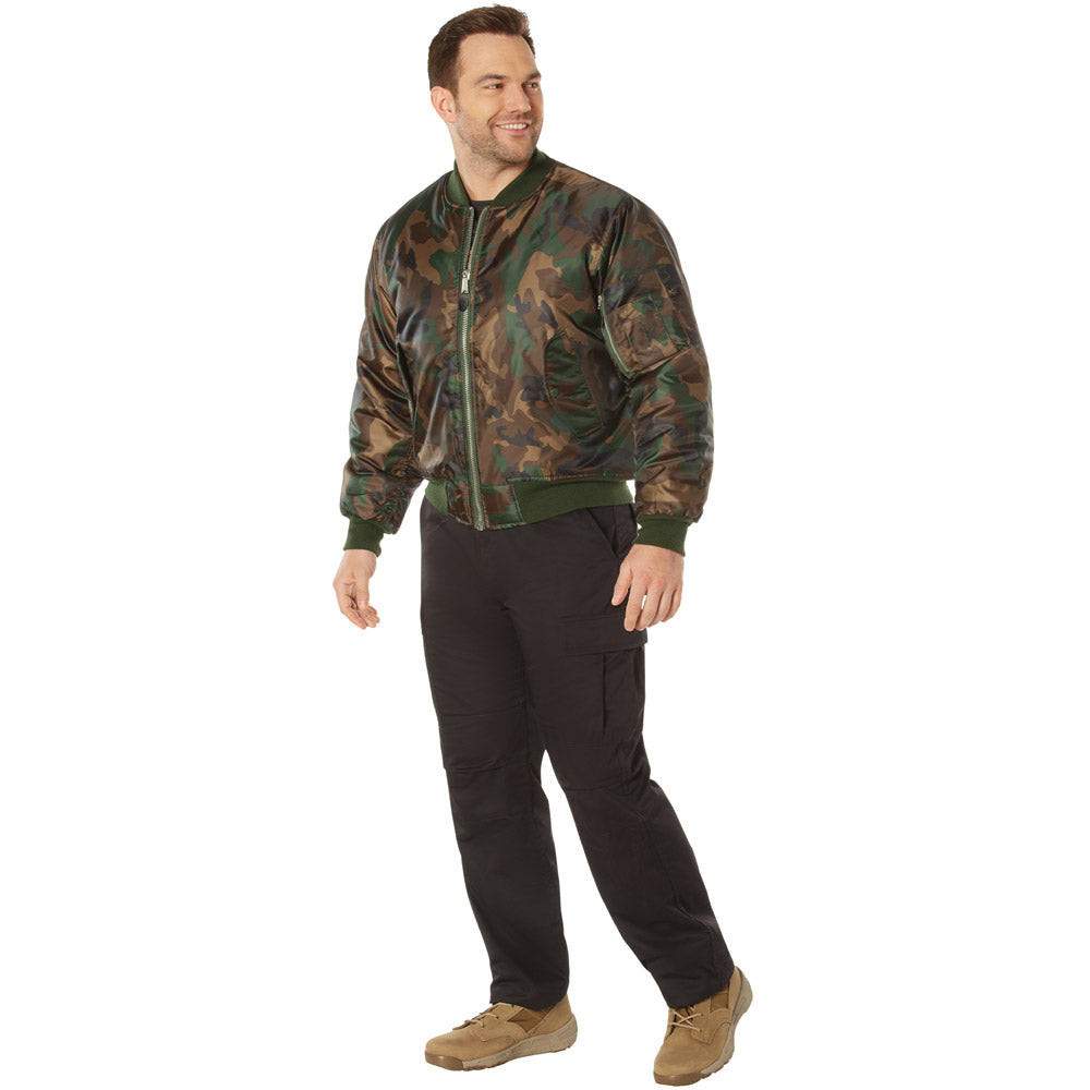 Woodland Camo MA-1 Flight Jacket