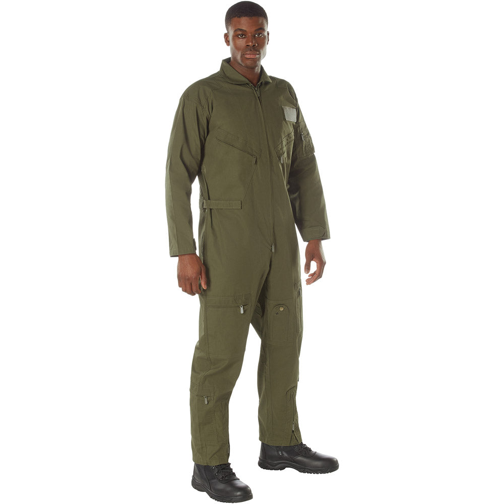 Olive Drab Military Style Work Coveralls