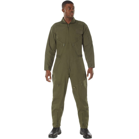 Olive Drab Military Style Work Coveralls