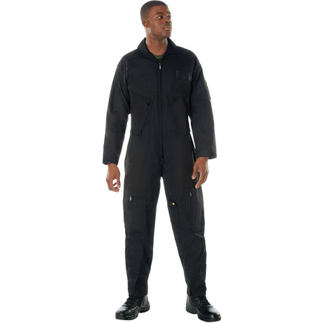 Black Military Style Work Coveralls