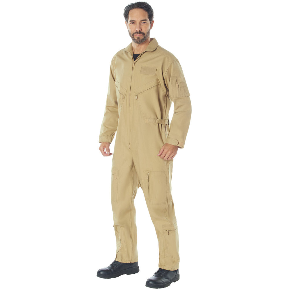 Khaki Military Style Flightsuit