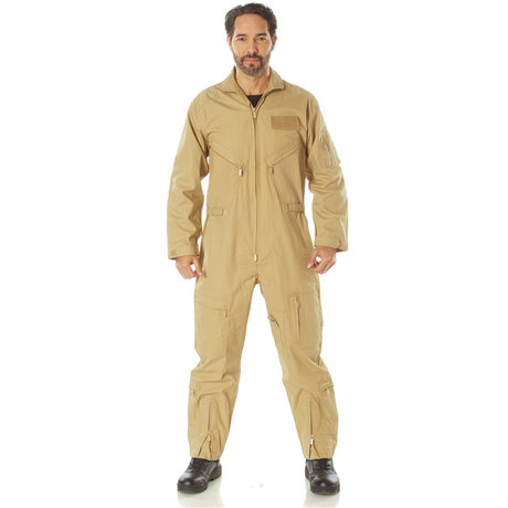 Khaki Military Style Flightsuit