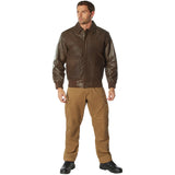 Classic Brown Leather Flight Jacket