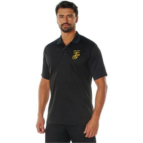 U.S. Marines Embroidered Performance Men's Polo Shirt